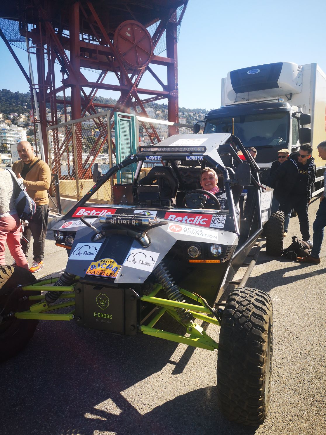 Départ Nice 2022 - Nadege Heinrich - Buggy electrique