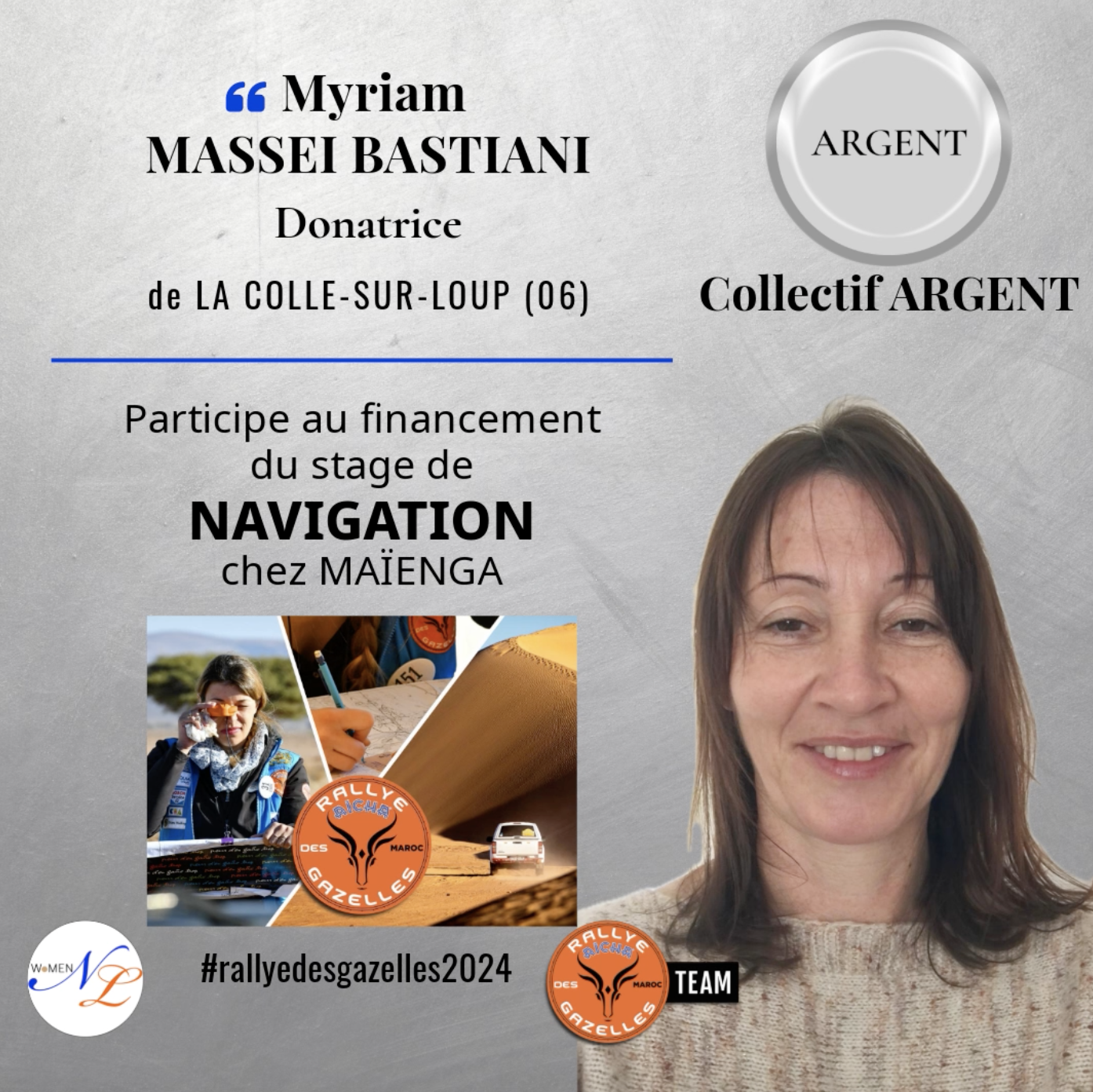 Myriam Massei Bastiana participe au financement du stage de navigation de WoMEN NL