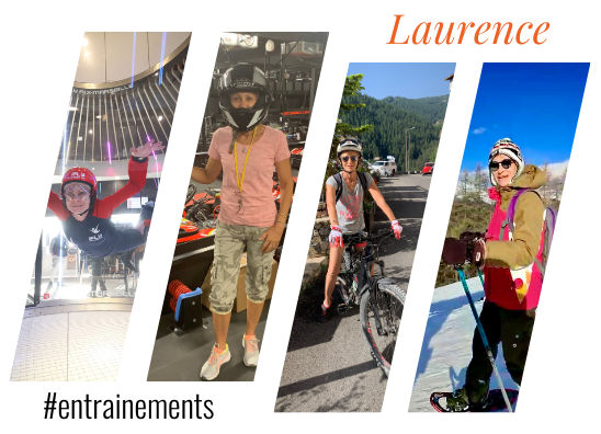 Laurence à l'entrainement